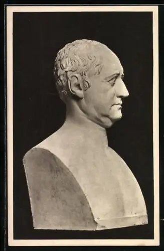 AK Goethe in Plastik, Büste von Karl Gottlob Weisser