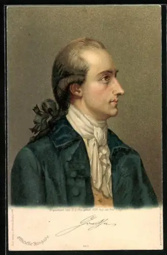 AK Portrait Johann W. Goethe