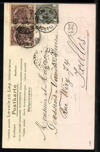 AK Faust, Margarete beim Spaziergang mit Faust