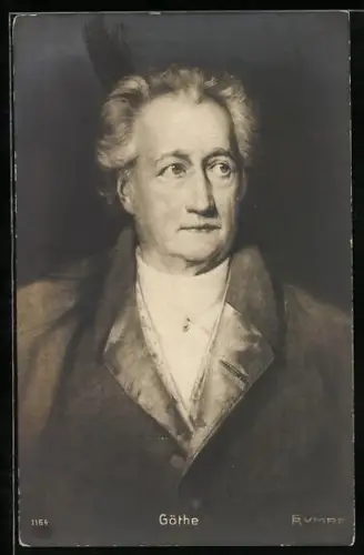 Künstler-AK Fritz Rumpf: Porträt Dichter Johann Wolfgang von Goethe