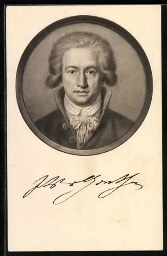 AK Porträt Dichter Johann Wolfgang von Goethe