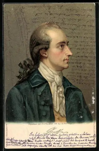 AK Portrait Johann W. Goethe