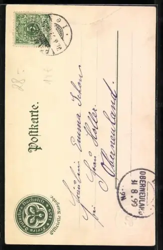 AK Portrait Johann W. Goethe