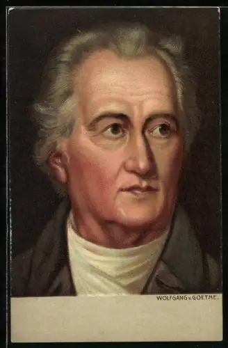 Lithographie Portrait Johann Wolfgang v. Goethe