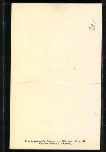 AK Portrait Ottilie von Goethe