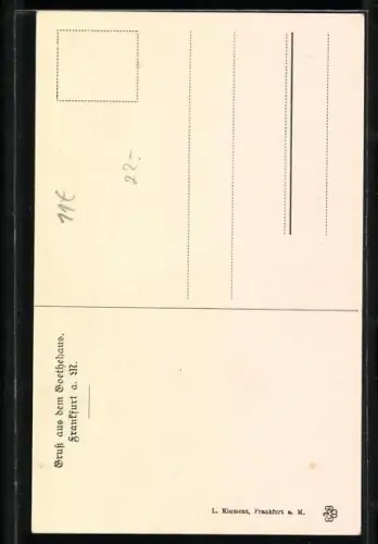 AK Rath Goethe in Seitenansicht