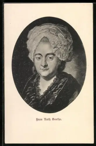 Künstler-AK Frau Rath Goethe