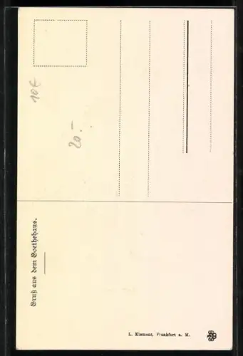 Künstler-AK Frau Rath Goethe