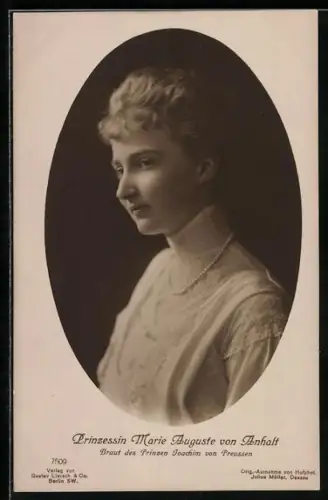 AK Portrait von Prinzessin Marie Auguste von Anhalt
