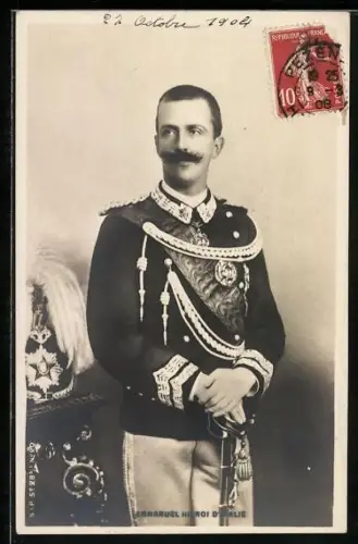 AK König Victor-Emanuel III. von Italien