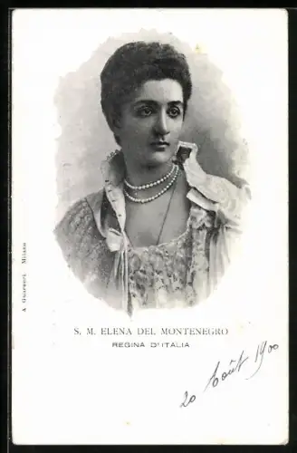 AK Elena von Montenegro, Königin von Italien im Portrait