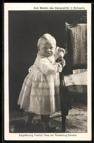 AK Erbgrossherzog Friedrich Franz von Mecklenburg-Schwerin als Kleinkind