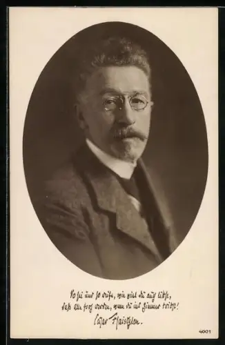 AK Dichter Cäsar Flaischlen im Porträt