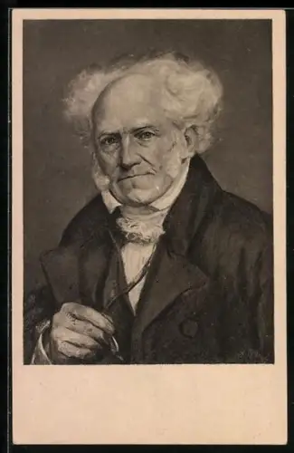 AK Philosoph Arthur Schopenhauer im Halbporträt