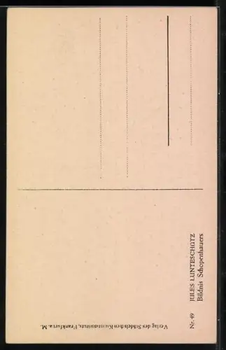 AK Philosoph Arthur Schopenhauer im Halbporträt