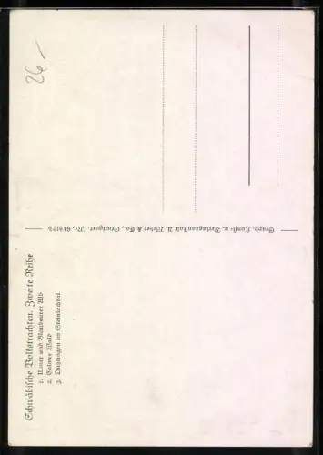 AK Schwäbische Volkstrachten: Calwer Wald