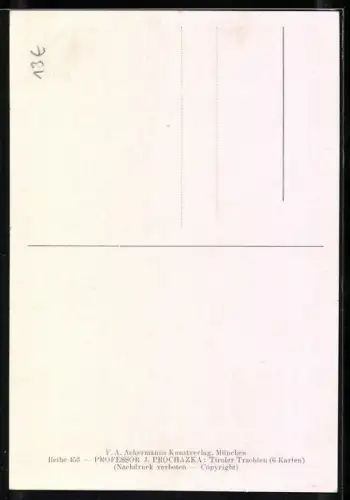 AK Frau in tiroler Tracht mit Hut schlägt die Beine übereinander