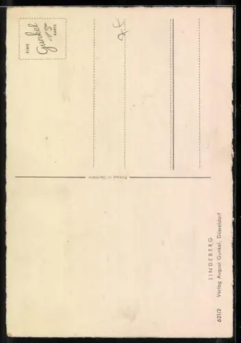 Künstler-AK sign. Lindeberg: Kinder fliegen mit Blumensträussen auf einem Brief