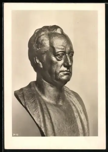 AK Büste von Johann W. Goethe