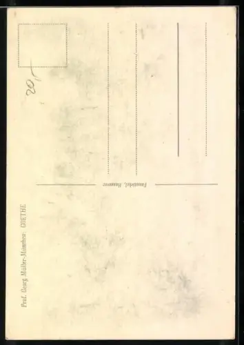 AK Büste von Johann W. Goethe