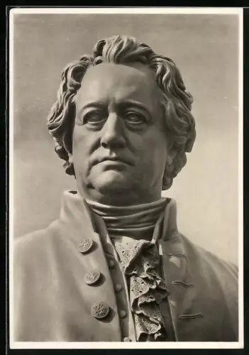 AK Ausschnitt aus dem Rietelschen Goethe- und Schiller-Denkmal