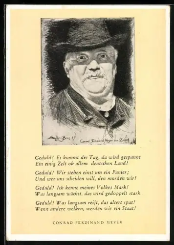 AK Schriftsteller Conrad Ferdinand Meyer