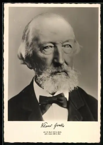 AK Portrait des Dichters Klaus Groths