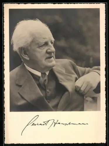 AK Portrait von Gerhart Hauptmann