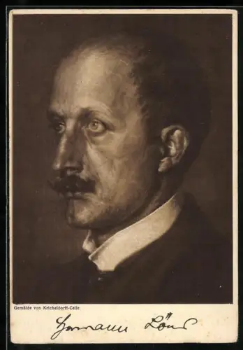 Künstler-AK Bildnis von Hermann Löns