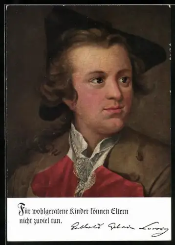 AK Zitat von Gotthold Ephraim Lessing Für wohlgeratene Kinder...