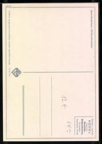 Künstler-AK Dörfel: Schlaf, Kindlein, schlaf!, Mädchen und Säugling in Wiege