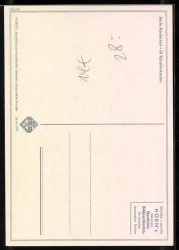 Künstler-AK Dörfel: Die kleine Marie, Mädchen kocht am Herd