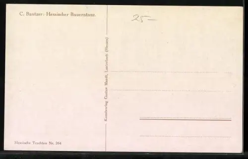 AK Hessischer Bauerntanz in hessischer Tracht