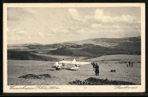AK Wasserkuppe, Segelflieger steht startbereit