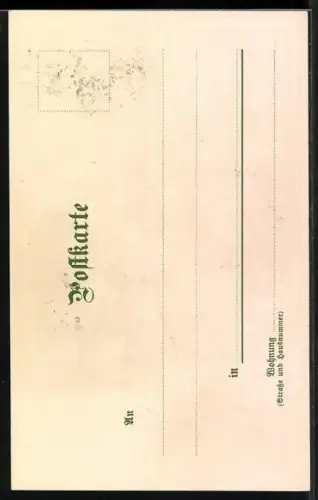 Künstler-AK T.Guggenberger: Allegorie Oktober, Frau bei einer Kapelle im Wald