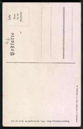 AK Deutscher Schulverein Nr. 878: Wanderbursche mit Gitarre blickt ins Tal