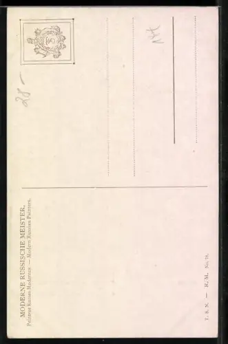 Künstler-AK S. Solomko: Perserin beim Teppichflechten