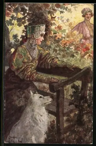 Künstler-AK S. Solomko: Die Verabredung