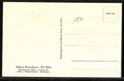 AK Wasserkuppe, Segelflugzeug Condor IIa mit 