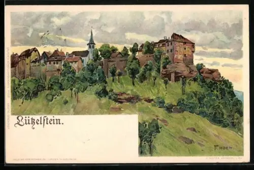 Künstler-AK F. Hoch: Lützelstein