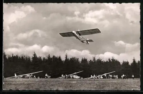 AK Schulgleiter Mellrichstadt auf der Wasserkuppe, Segelflieger