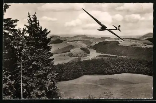 AK Wasserkuppe, Segelflugzeug im Flug