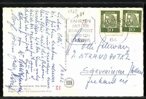 AK Wasserkuppe, Segelflugzeug im Flug