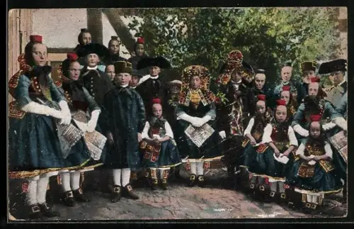 AK Hessische Trachten, Schwälmer Hochzeit