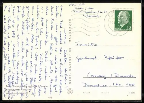 AK der Sandmann fährt einen Traktor