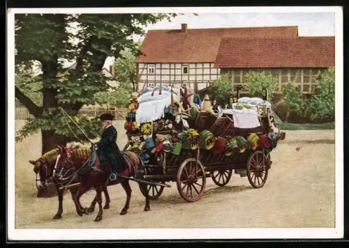 AK Schwälmer Brautwagen