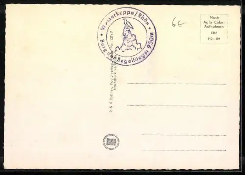 AK Wasserkuppe /Rhön, Segelflugschule, Modellflugwettbewerb