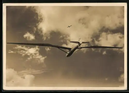 AK Wasserkuppe /Rhön, Wolf Hirth auf Segelflugzeug Moazagotl