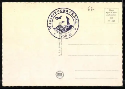 AK Wasserkuppe /Rhön, Segelflugschule, Modellflugwettbewerb