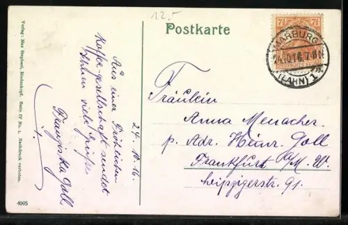 AK Hessen, Altes Bauernpaar in hessischer Tracht